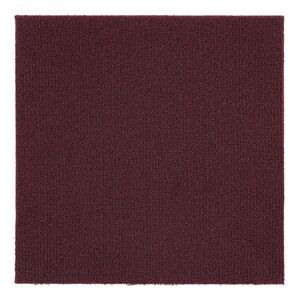 Nexus Tiles: Self-Adhesive Carpet Tiles - Actual: 12" x 12" Burgundy
